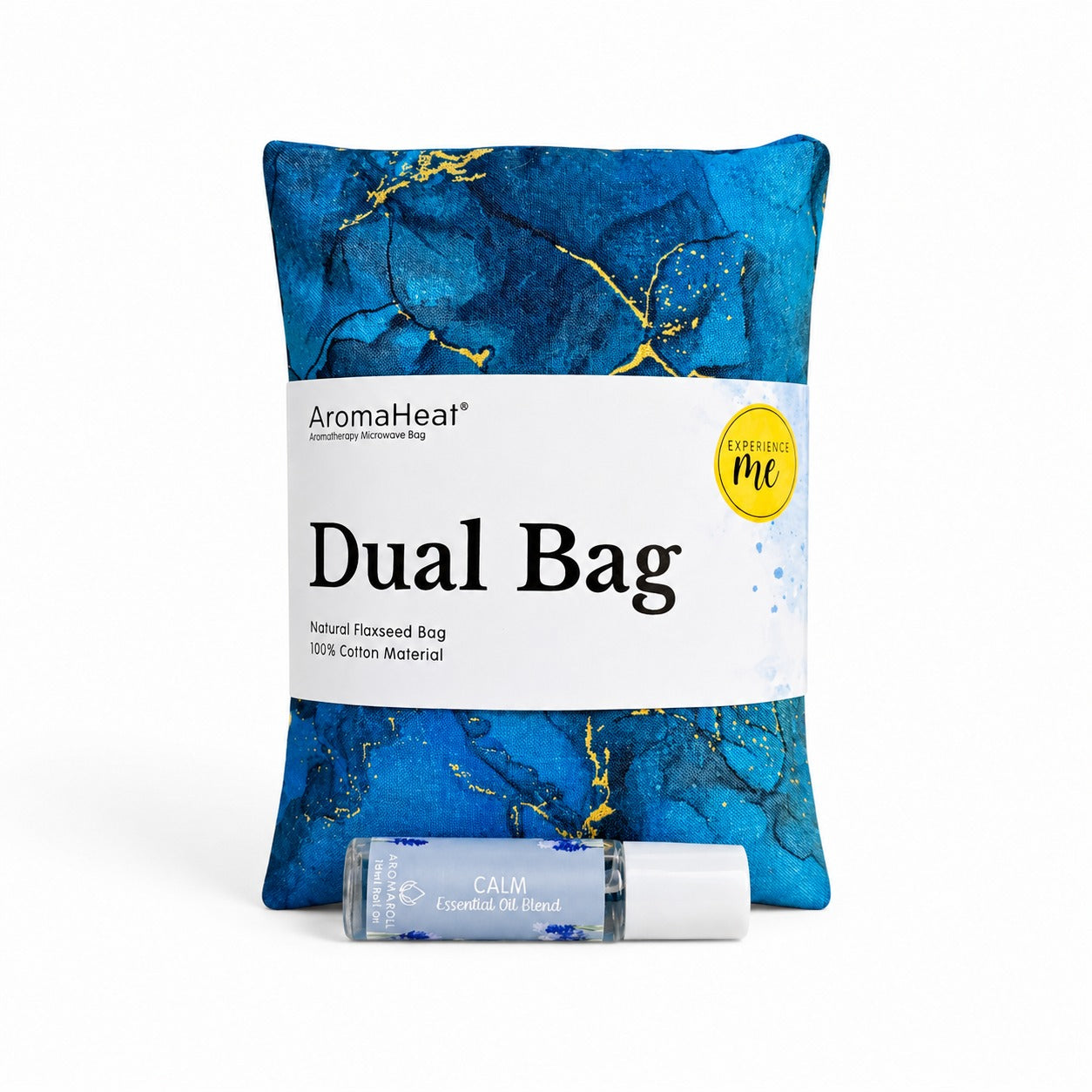 AromaHeat 900g Microwave Bag - Blue & Gold Calm