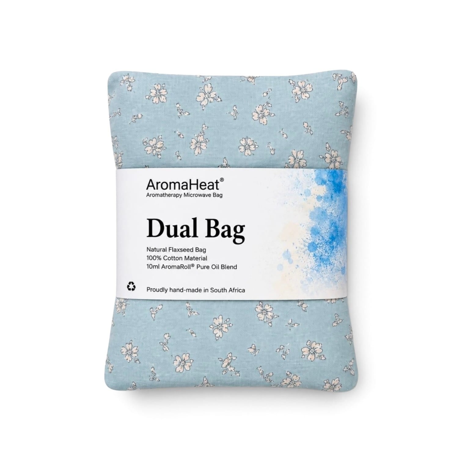 AromaHeat 900g Microwave Bag - Aqua Flowers