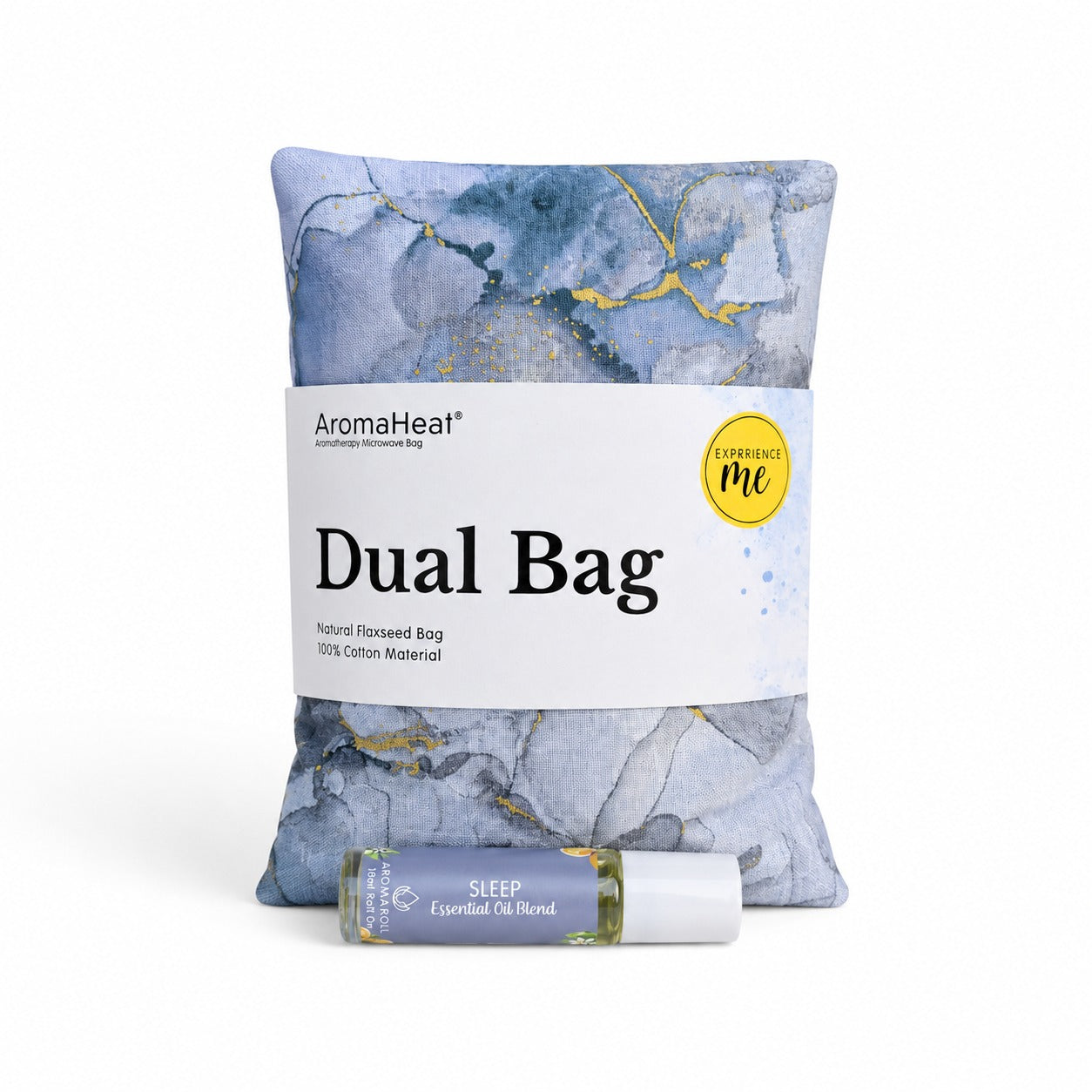AromaHeat 900g Microwave Bag - Grey, Lavender & Gold Sleep