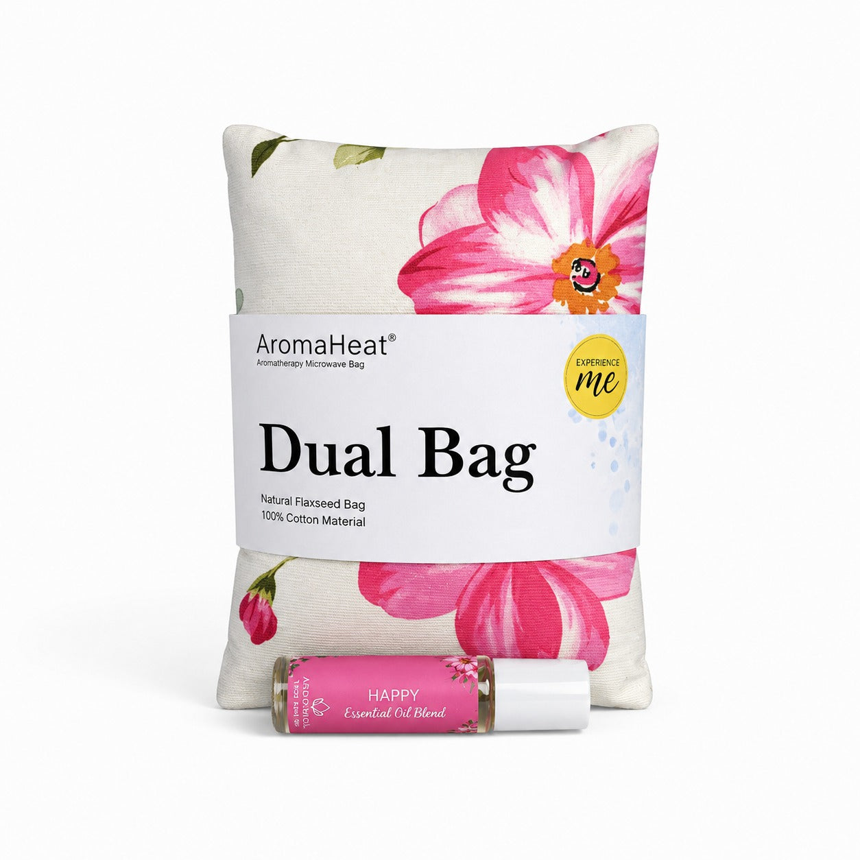 AromaHeat 900g Microwave Bag - Pink Flowers Happy