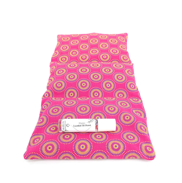 AromaHeat Happy Microwave Bag - Shweshwe Pink
