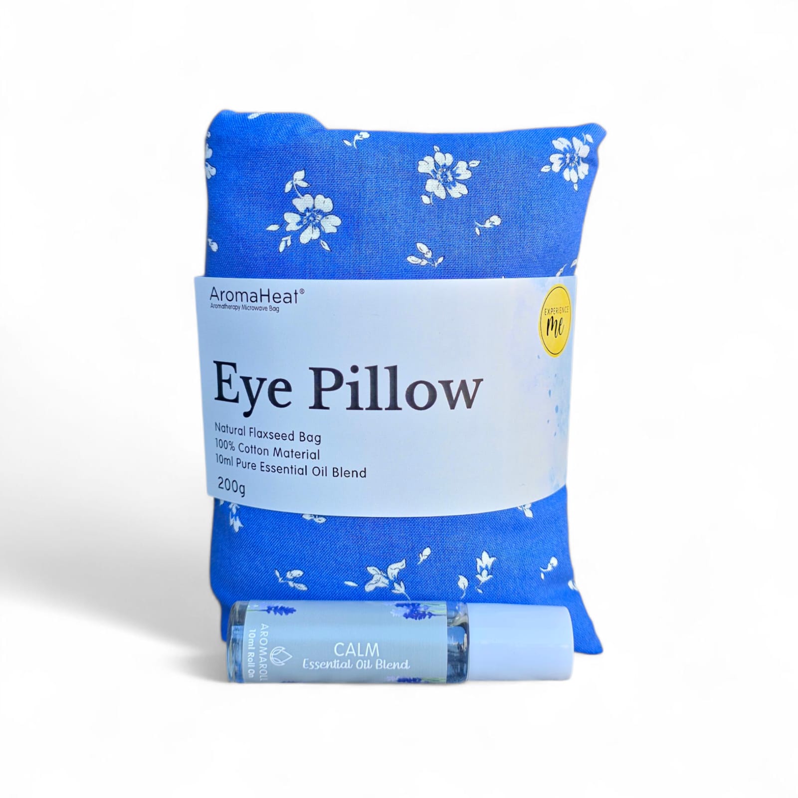 300g AromaHeat Eye Pillow - Calm Blue Flowers