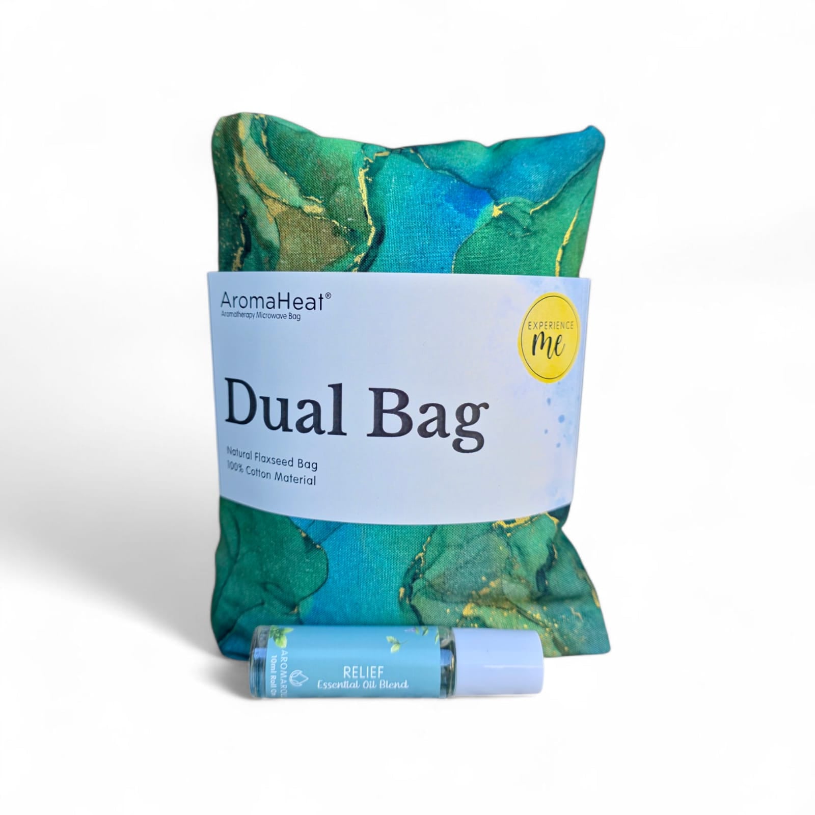 AromaHeat 900g Microwave Bag - Green & Gold Relief