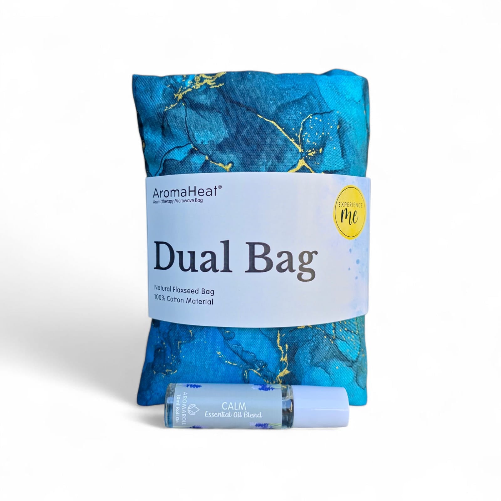 AromaHeat 900g Microwave Bag - Blue & Gold Calm