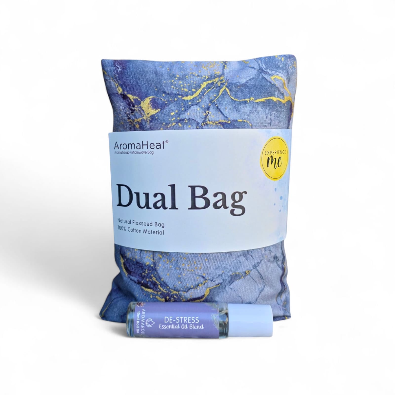 AromaHeat 900g Microwave Bag - Purple & Gold DeStress