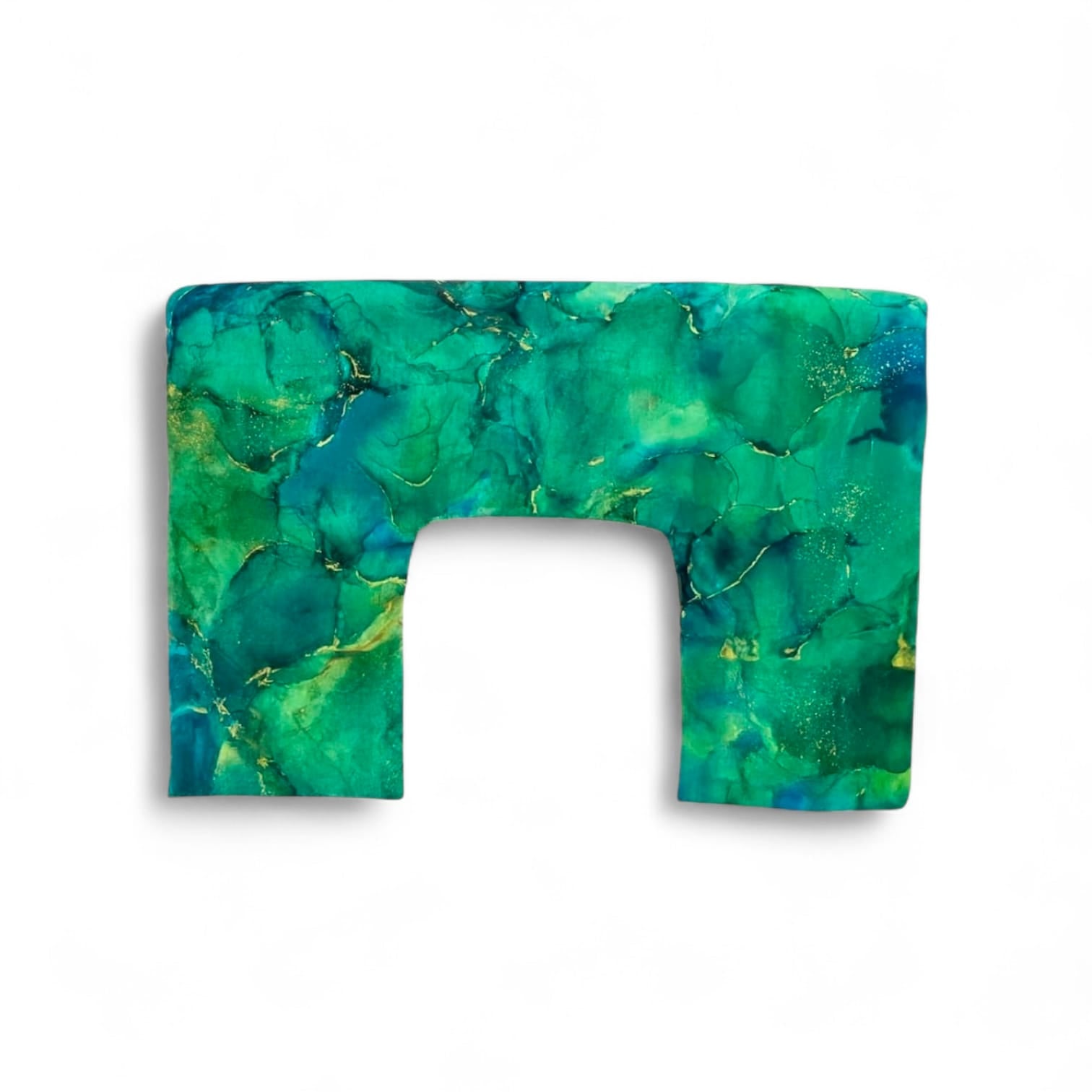 AromaHeat Neck and Shoulder Microwave Bag - Green & Gold Relief