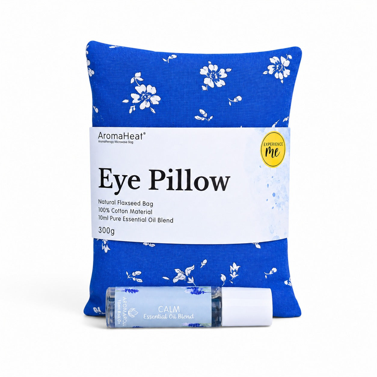 300g AromaHeat Eye Pillow - Calm Blue Flowers