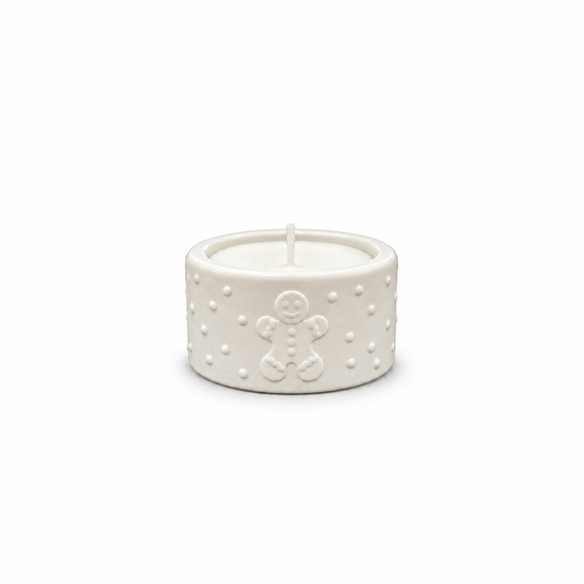 Festive Tealight Candle - Gingerbread Man