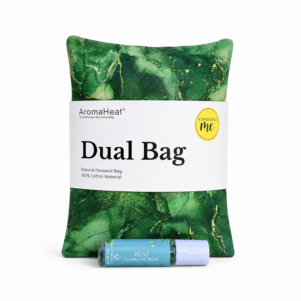 AromaHeat 900g Microwave Bag - Green & Gold Relief