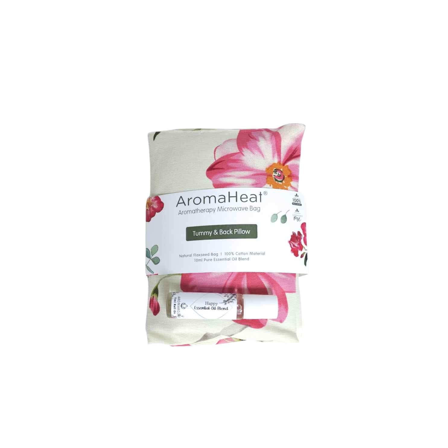 AromaHeat 900g Microwave Bag - Limited Edition Pink Flowers Happy