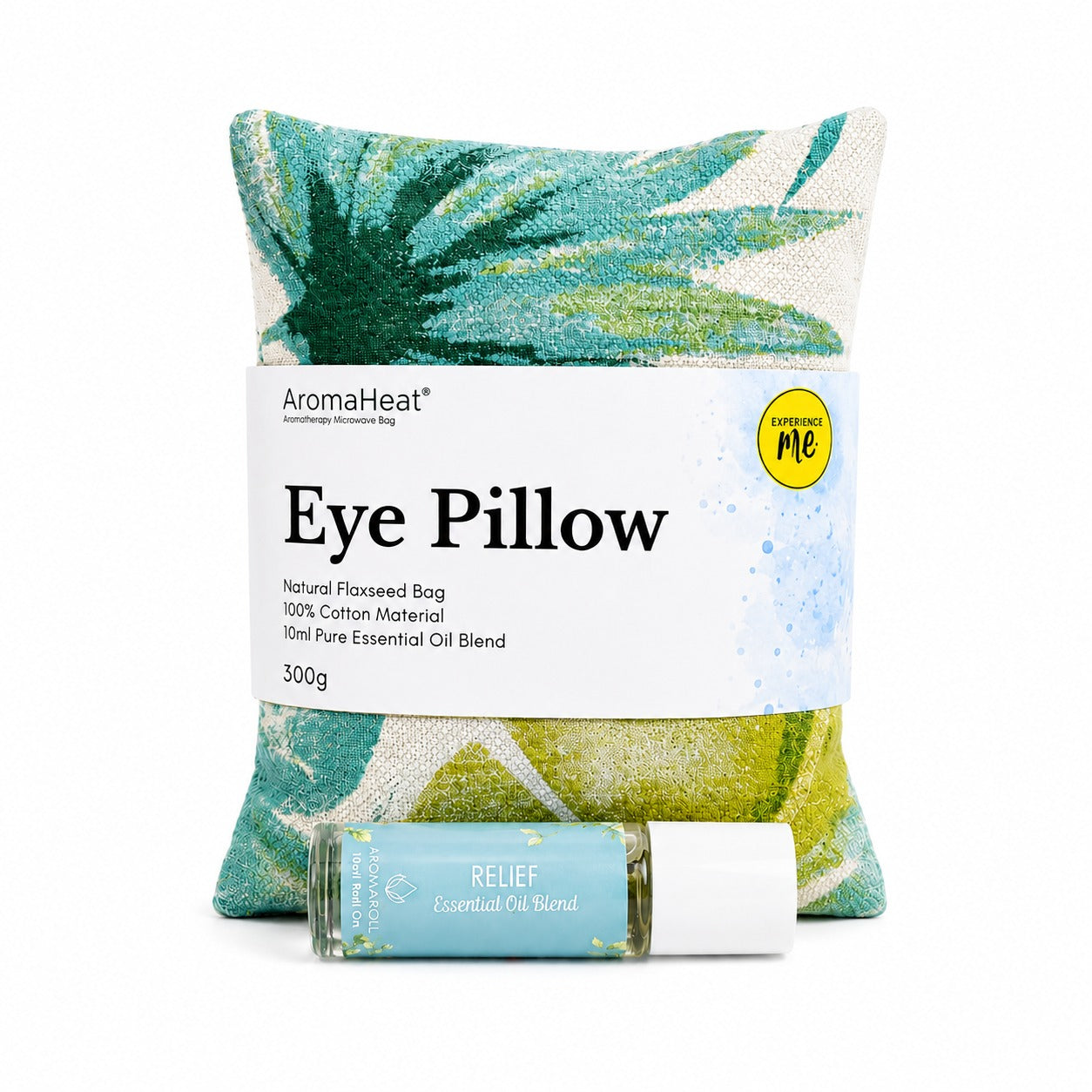 300g AromaHeat Eye Pillow - Leafy Green Pain Relief