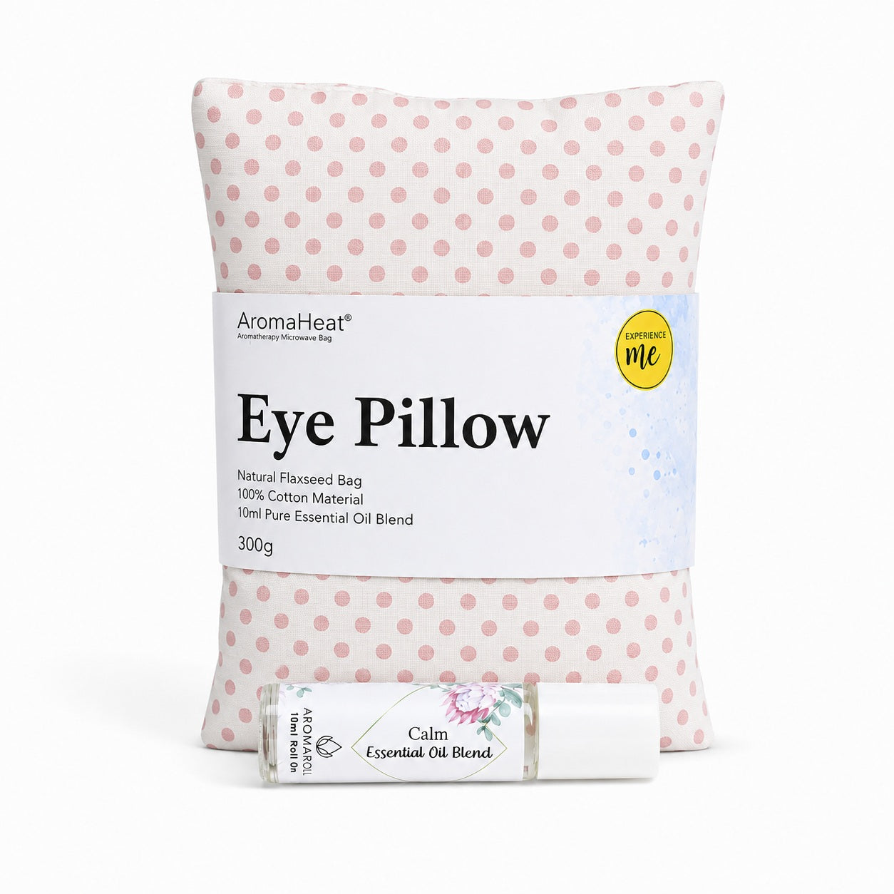 300g AromaHeat Eye Pillow - Pink Polka Dot Calm