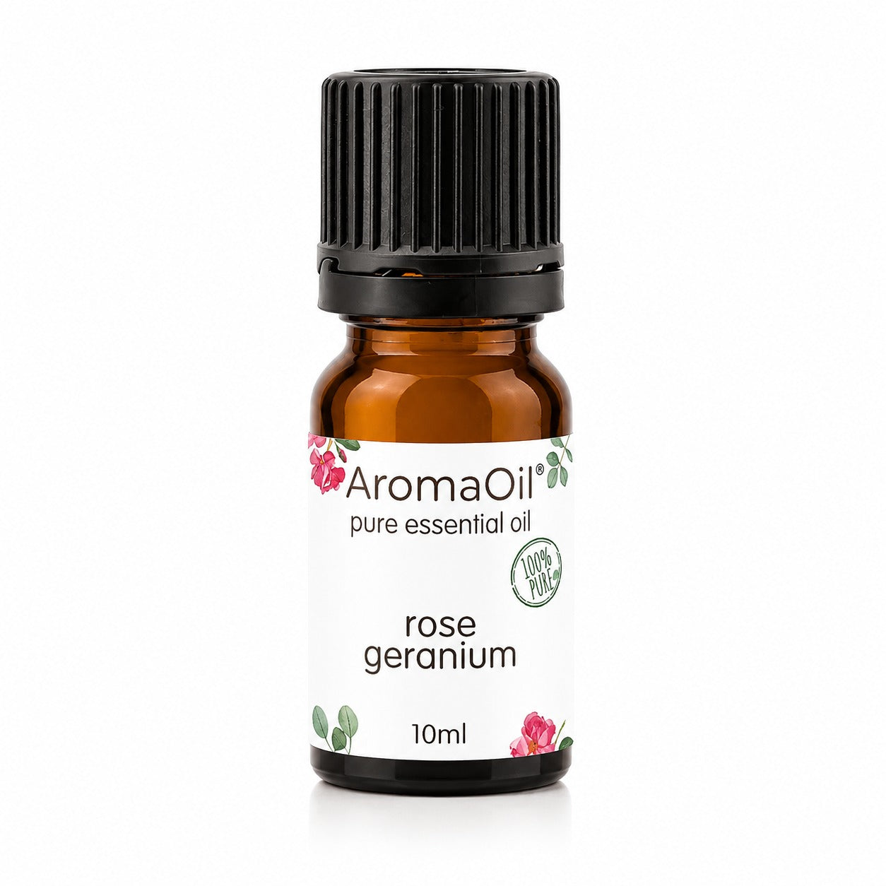 AromaOil Pure Essential Oil - Rose Geranium 10ml