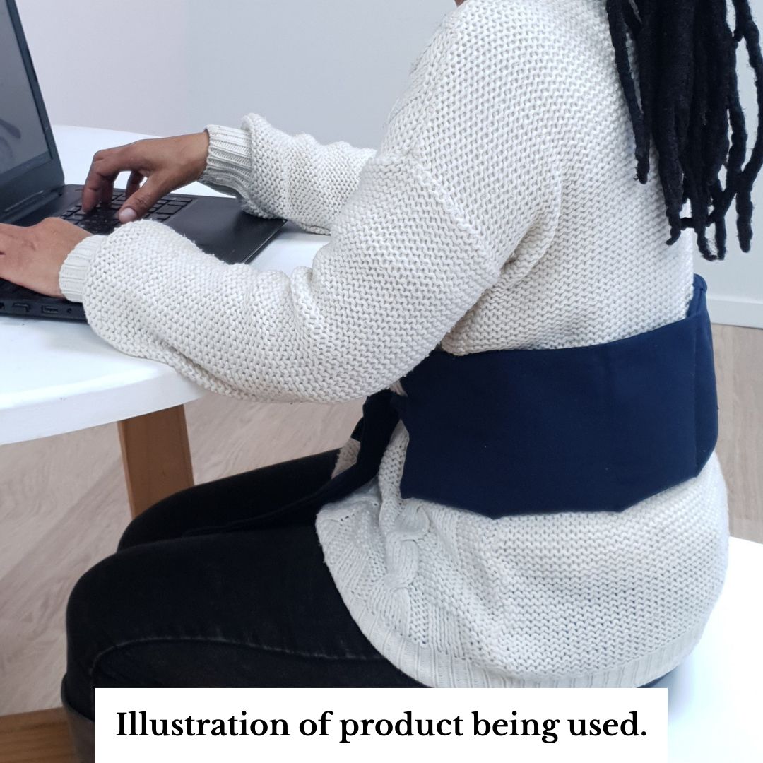 AromaHeat Lumbar Wrap Microwave Bag - Black