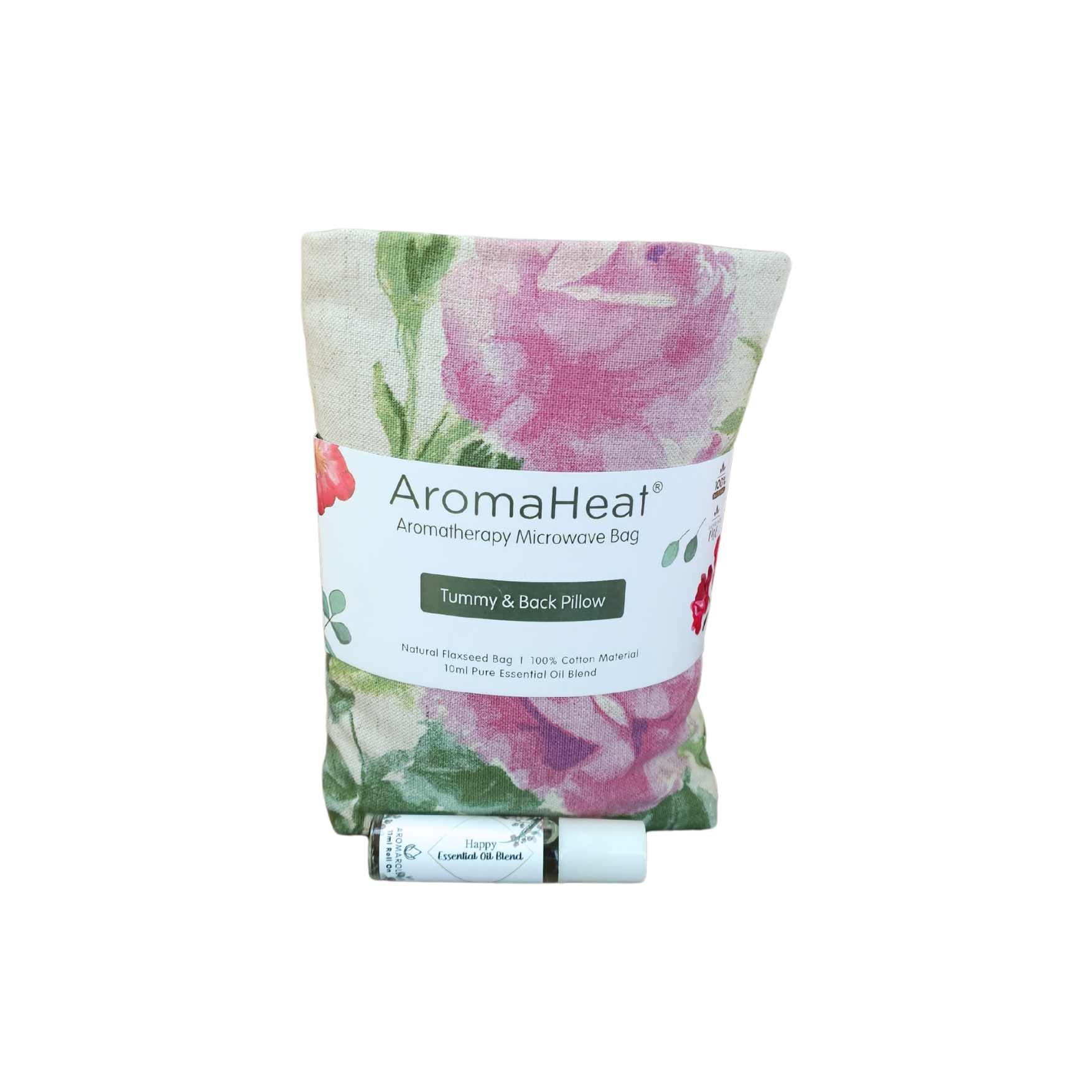 AromaHeat Happy Linen Look Microwave Bag