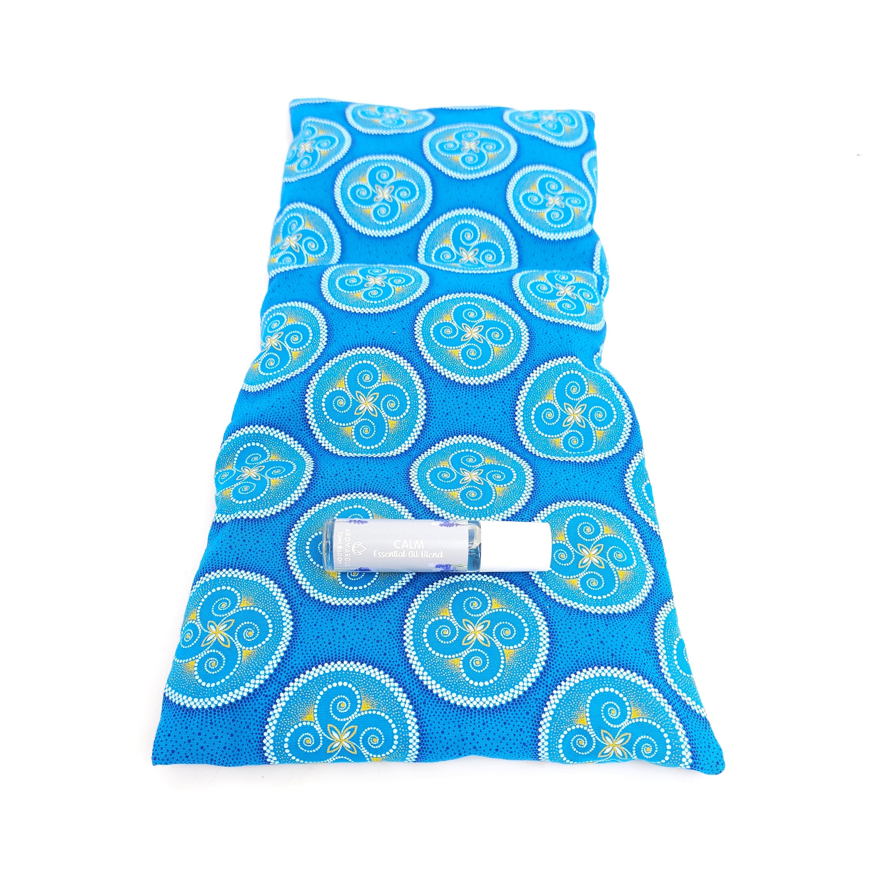 AromaHeat Calm Microwave Bag - Shweshwe Blue