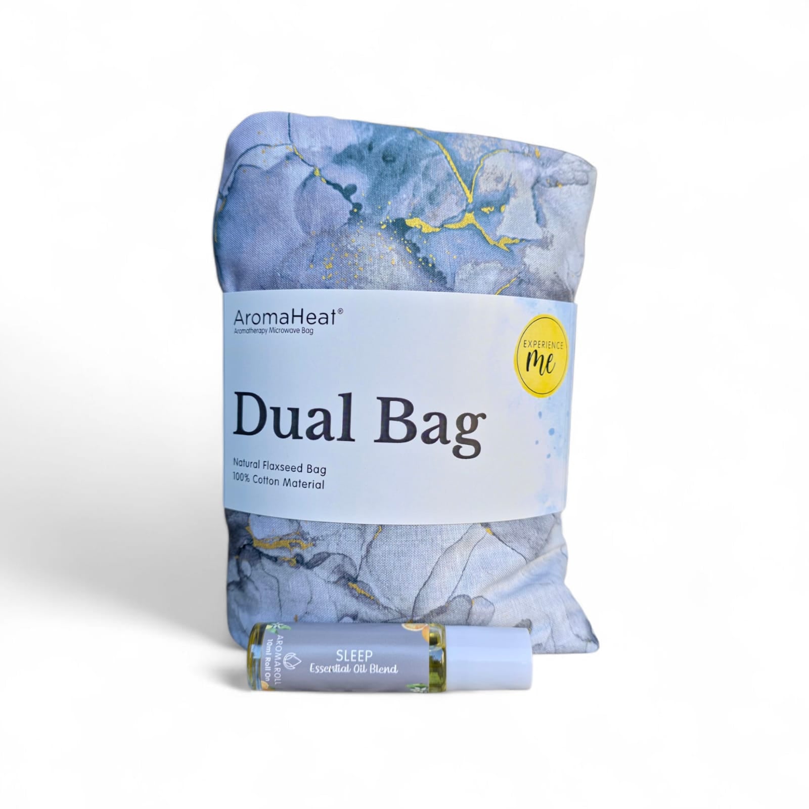 AromaHeat 900g Microwave Bag - Grey, Lavender & Gold Sleep