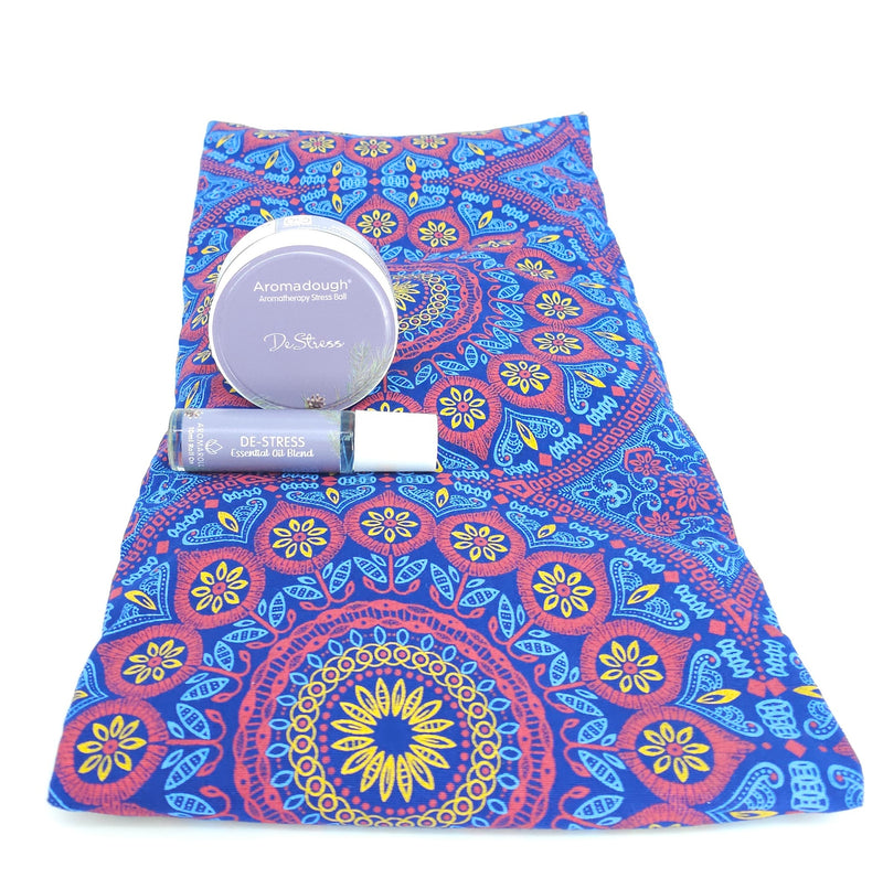 AromaHeat DeStress Microwave Bag - Shweshwe Purple