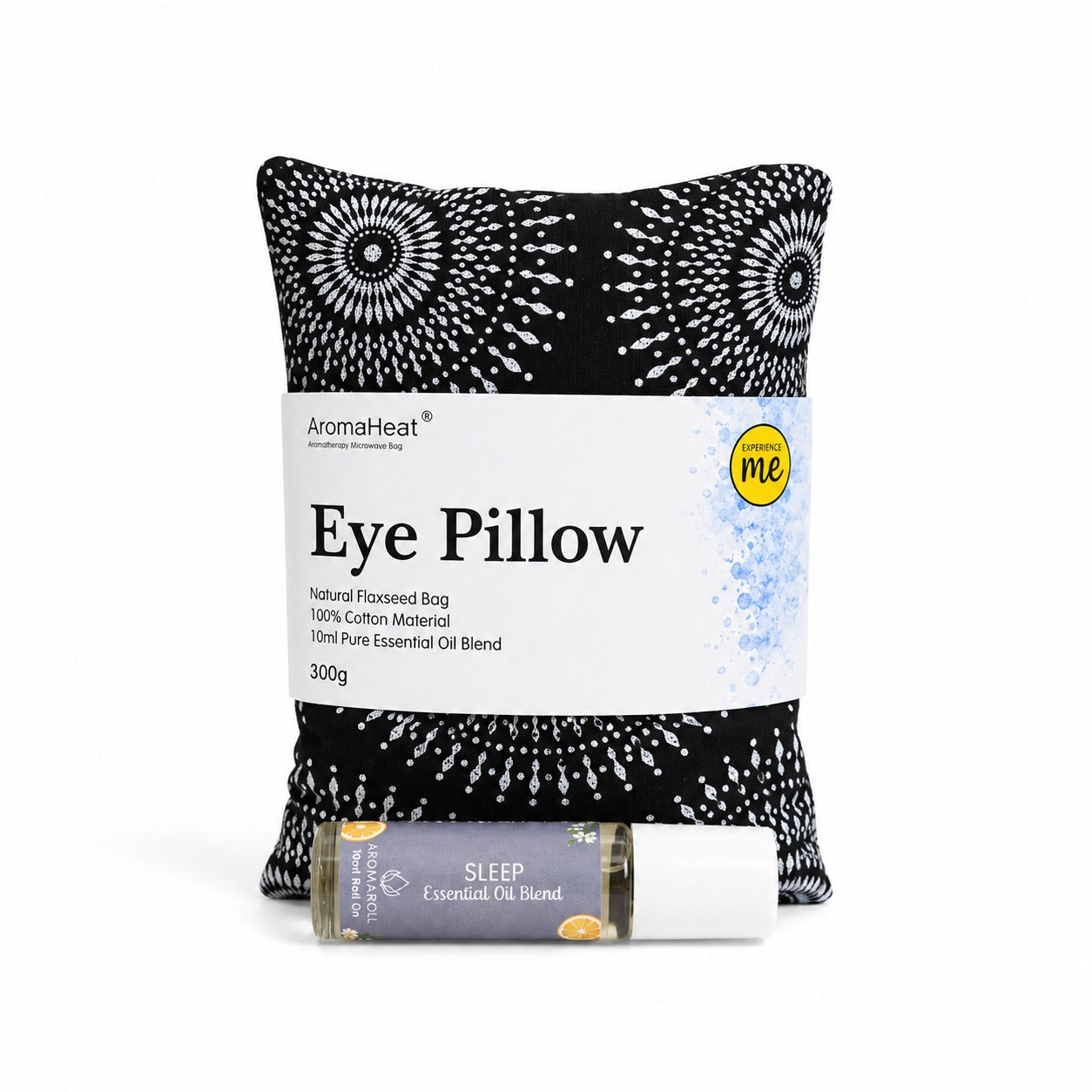 300g AromaHeat Eye Pillow - Black Shwe Shwe Sleep