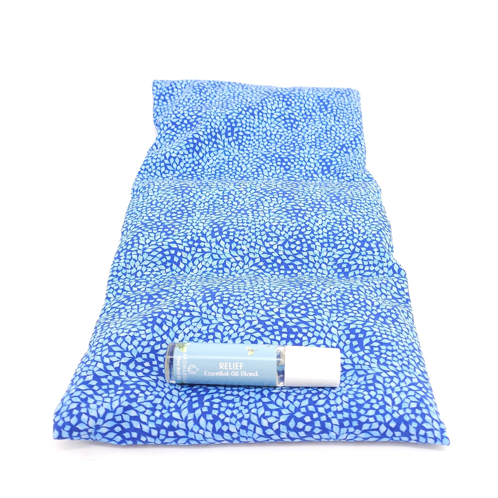 AromaHeat Relief Microwave Bag - Blue Leaf