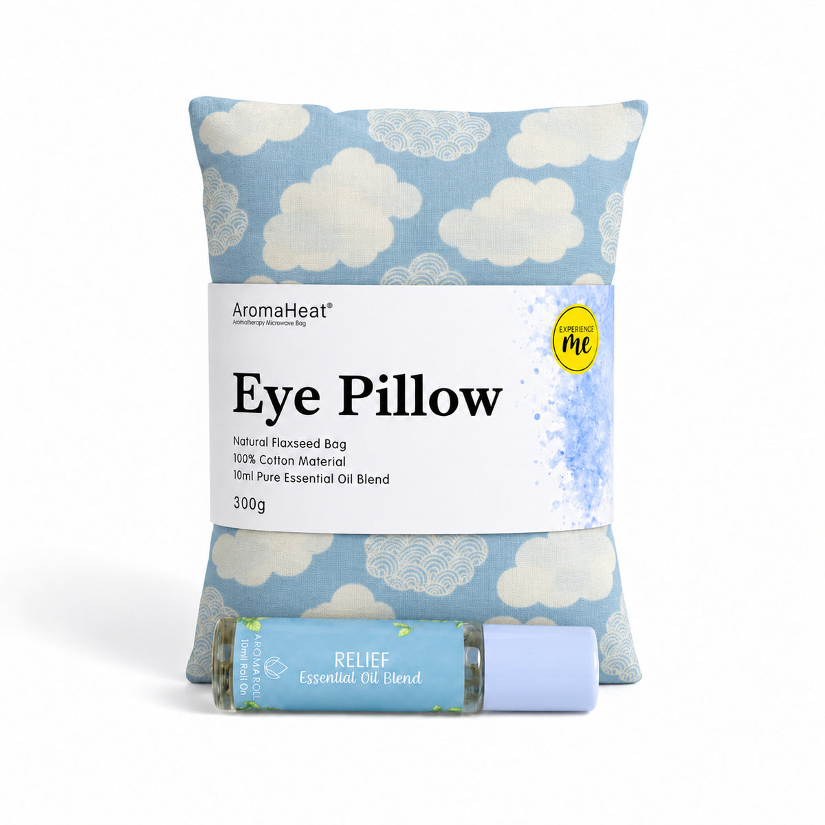 300g AromaHeat Eye Pillow - Blue Cloud Relief