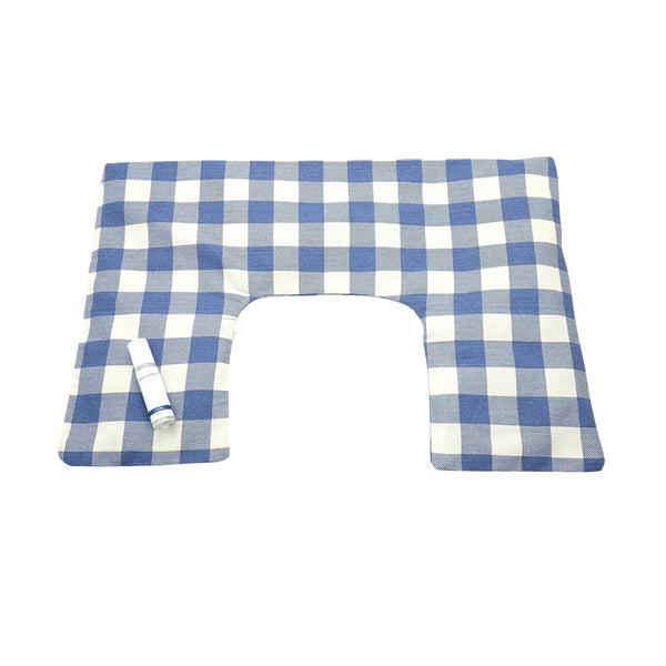 AromaHeat Neck and Shoulder Microwave Bag - Luxury Cotton Blue Check