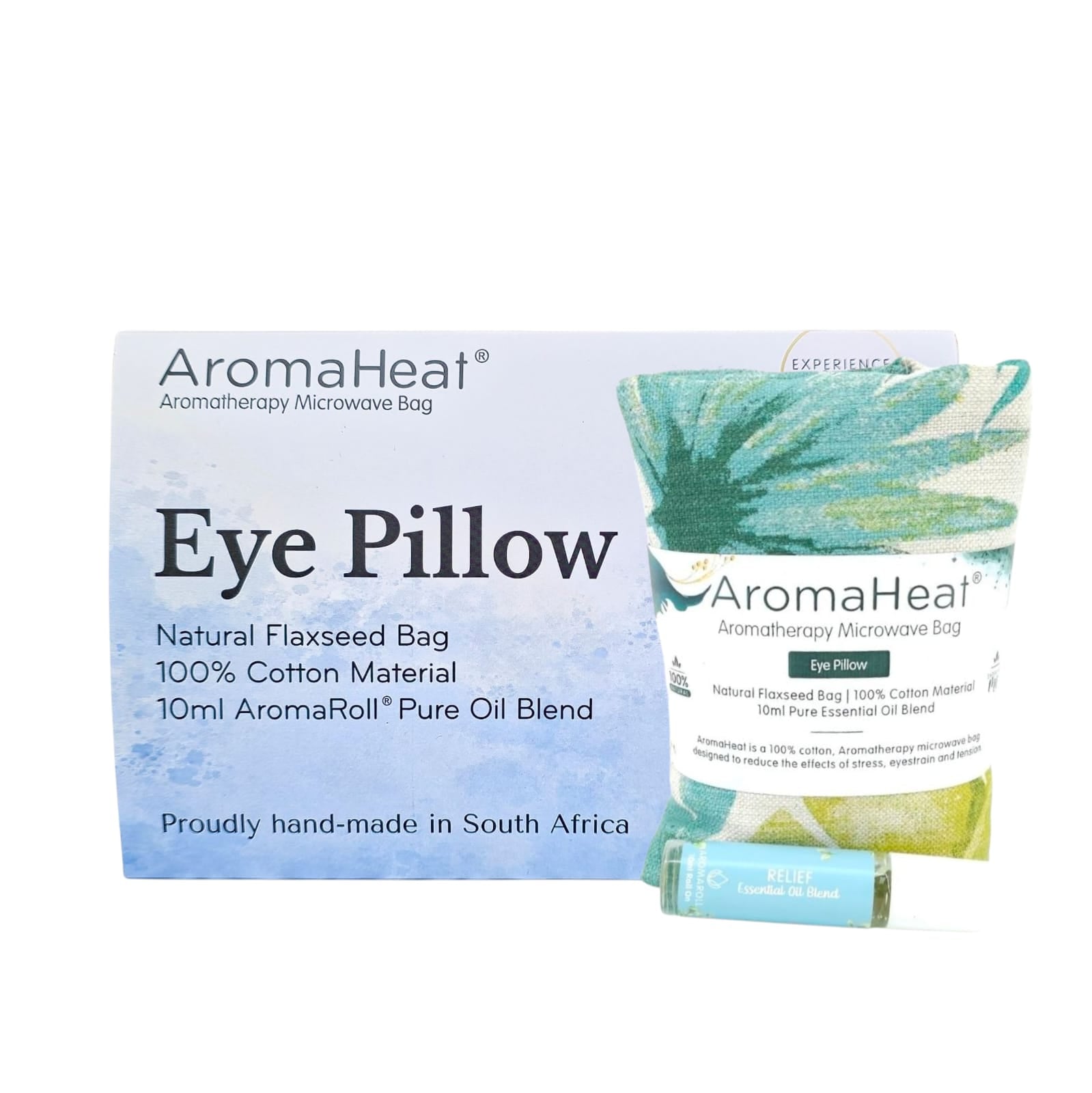 300g AromaHeat Eye Pillow - Leafy Green Pain Relief
