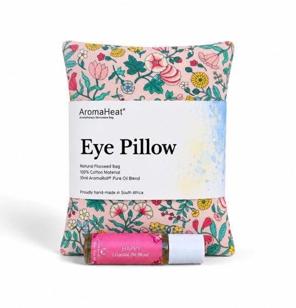 300g AromaHeat Eye Pillow - Pink Garden Happy