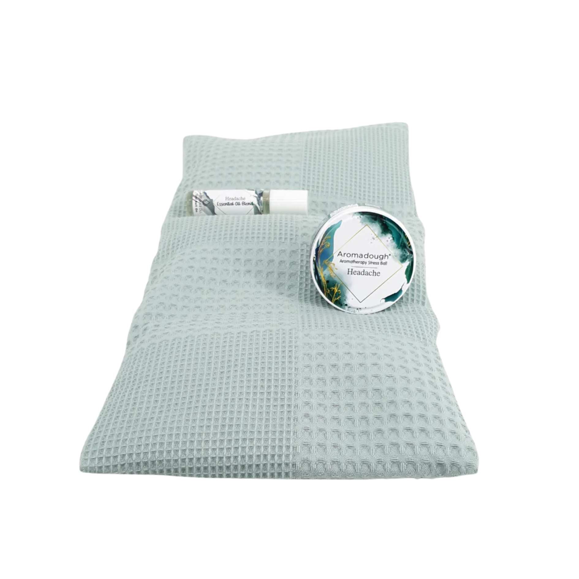 Waffle Weave Headache (Sage Green) - Set 4
