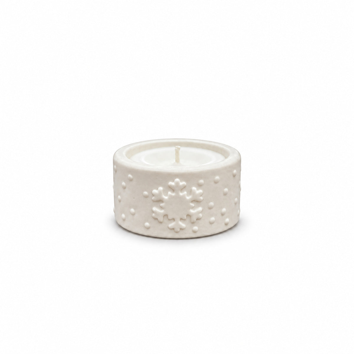 Festive Tealight Candle -  Snowflake