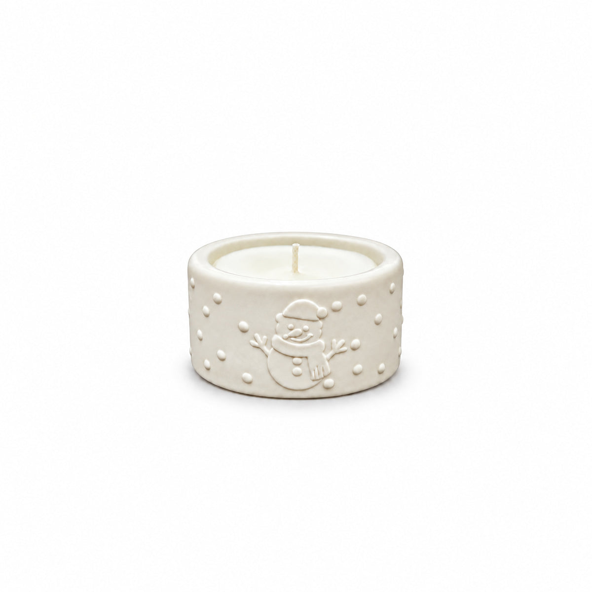 Festive Tealight Candle - Snowman