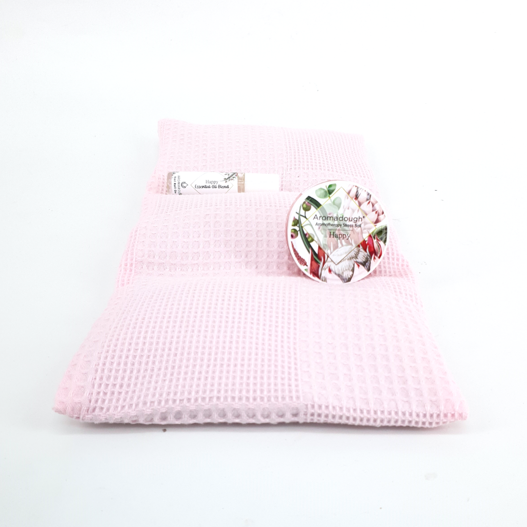 Waffle Weave Happy (Light Pink) - Set 2